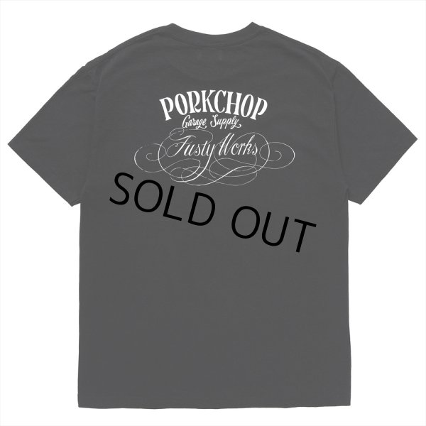 画像2: PORKCHOP/F-100 TEE（BLACK）［プリントT-24春夏］ (2)