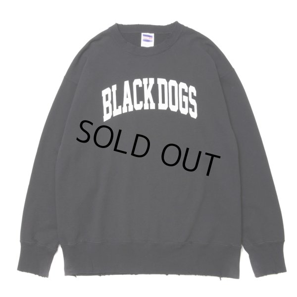 画像1: ROTTWEILER/B.D DAMAGE SWEATER（CHARCOAL） 【30%OFF】［ユーズド加工クルーネックスウェット-24春夏］ (1)