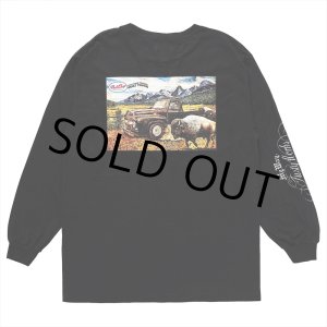 画像: PORKCHOP/F-100 L/S TEE（BLACK）［プリント長袖T-24春夏］