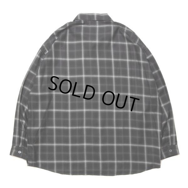 画像2: ROTTWEILER/R9 CHECK SHIRT（BLACK） 【40%OFF】［チェックオープンカラーシャツ-23秋冬］ (2)