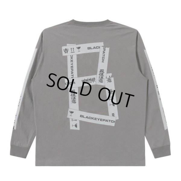 画像2: BlackEyePatch/HWC TAPED L/S TEE（CHARCOAL） (2)