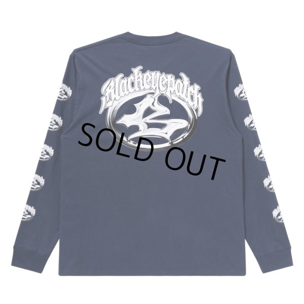 画像2: BlackEyePatch/KUSTOM CAR EMBLEM L/S TEE（NAVY） (2)
