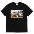 画像1: PORKCHOP/F-100 TEE（BLACK）［プリントT-24春夏］ (1)