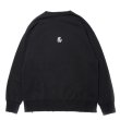 画像2: ROTTWEILER/B.D DAMAGE SWEATER（CHARCOAL）［ユーズド加工クルーネックスウェット-24春夏］ (2)