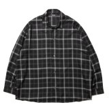 画像: ROTTWEILER/R9 CHECK SHIRT（BLACK） 【30%OFF】［チェックオープンカラーシャツ-23秋冬］