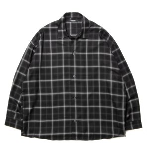 画像: ROTTWEILER/R9 CHECK SHIRT（BLACK） 【30%OFF】［チェックオープンカラーシャツ-23秋冬］