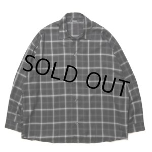 画像: ROTTWEILER/R9 CHECK SHIRT（BLACK） 【40%OFF】［チェックオープンカラーシャツ-23秋冬］