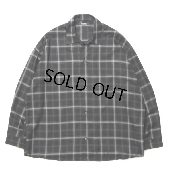 画像1: ROTTWEILER/R9 CHECK SHIRT（BLACK） 【40%OFF】［チェックオープンカラーシャツ-23秋冬］ (1)