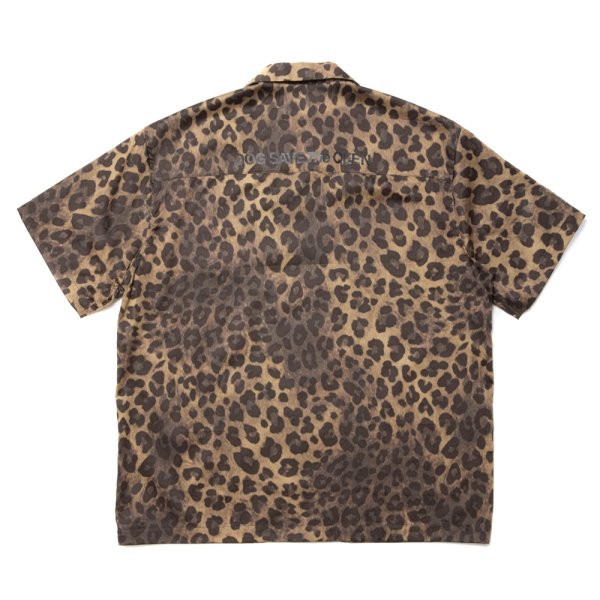 画像2: 【30%OFF】ROTTWEILER/R9 LEOPARD S/S SHIRT（BEIGE）［レオパードシャツ-24春夏］ (2)