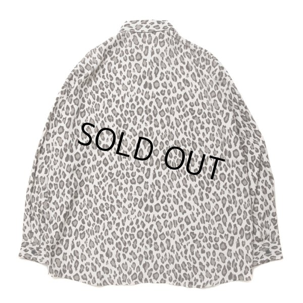 画像2: 【30%OFF】ROTTWEILER/R9 LEOPARD L/S SHIRT（BEIGE）［レオパードシャツ-24春夏］ (2)