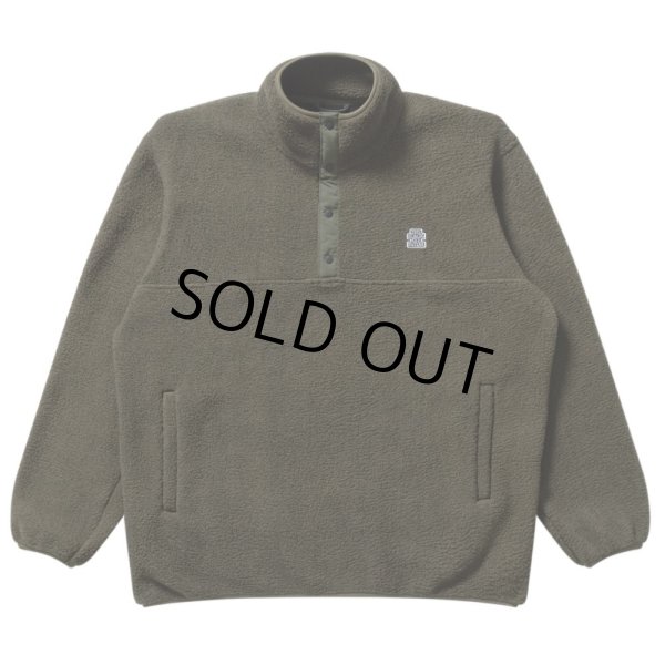 画像1: BlackEyePatch/SMALL OG LABEL FLEECE PULLOVER（OLIVE） (1)