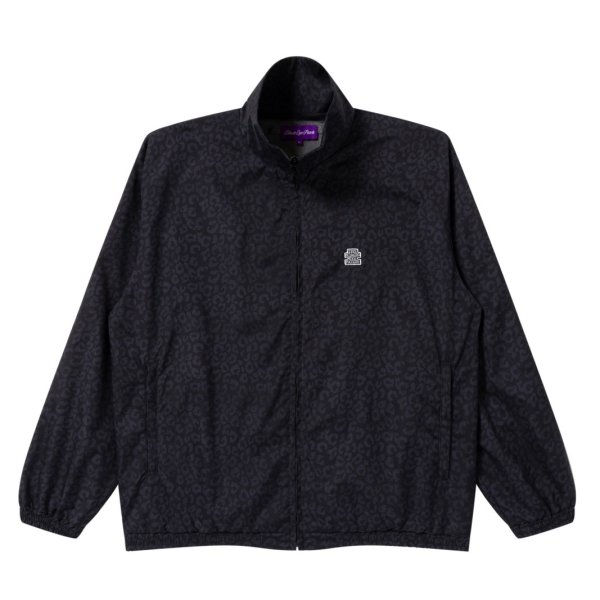 画像1: BlackEyePatch/OG LABEL LEOPARD PATTERNED TRACK JACKET（BLACK） (1)