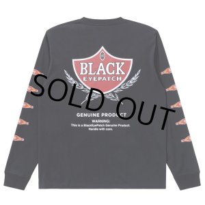 画像: BlackEyePatch/SWEET CIGAR LABEL L/S TEE（BLACK）