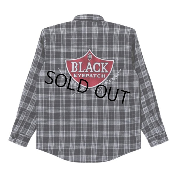 画像2: BlackEyePatch/SWEET CIGAR QUILTED FLANNEL SHIRT（BLACK） (2)