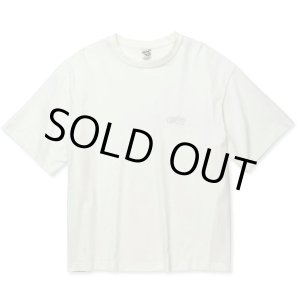画像: 【30%OFF】CALEE/EMBROIDERY DROP SHOULDER S/S TEE（WHITE）［ドロップショルダー刺繍T-24春夏］
