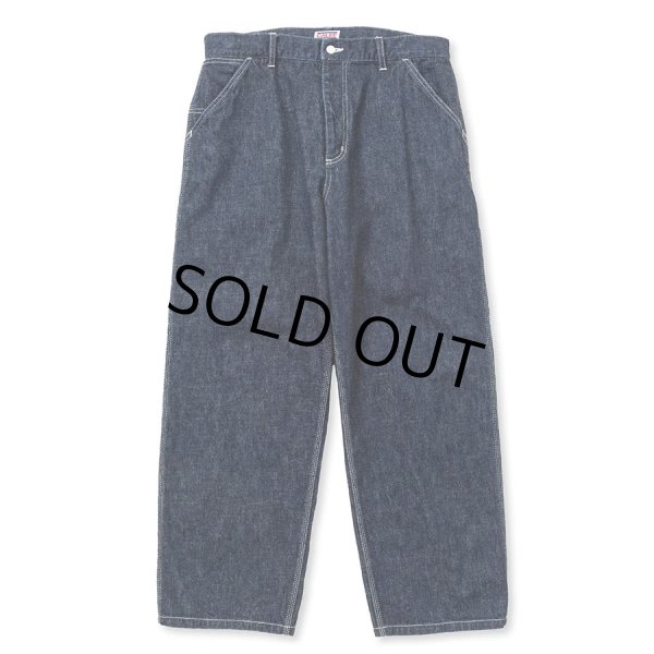 画像1: CALEE/VINTAGE REPRODUCT DENIM PAINTER PANTS＜OW＞（INDIGO BLUE）［デニムペインターパンツ-23秋冬］ (1)
