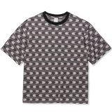 画像: 【30%OFF】CALEE/BORDER JACQUARD DROP SHOULDER CS（CHARCOAL BLACK）［ボーダージャガードカットソー-24春夏］