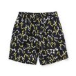 画像1: RATS/LEAF COTTON SHORTS（BLACK）［リーフコットンショーツ-24春夏］ (1)