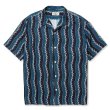 画像1: CALEE/R/P ZIGZAG STRIPE SH（NAVY）［ジグザグストライプシャツ-24春夏］ (1)