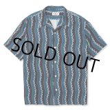 画像: CALEE/R/P ZIGZAG STRIPE SH（NAVY）［ジグザグストライプシャツ-24春夏］