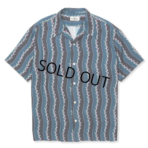 画像1: CALEE/R/P ZIGZAG STRIPE SH（NAVY）［ジグザグストライプシャツ-24春夏］ (1)