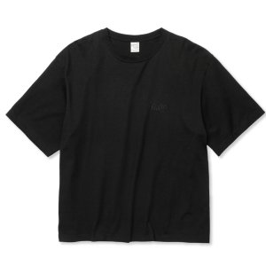 画像: 【30%OFF】CALEE/EMBROIDERY DROP SHOULDER S/S TEE（BLACK）［ドロップショルダー刺繍T-24春夏］