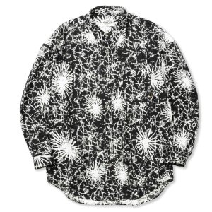 画像: 【30%OFF】CALEE/BATIK PATTERN OVER SHILHOUETTE L/S SH（BLACK）［オーバーシルエットシャツ-24春夏］