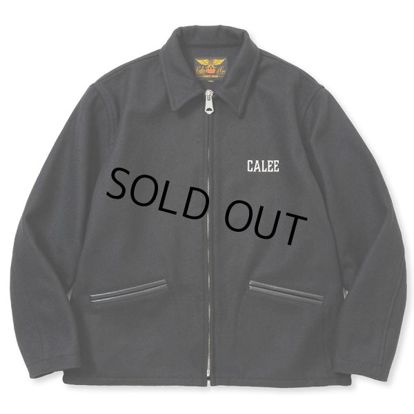 画像1: 【40%OFF】CALEE/MELTON WOOL SPORTS TYPE JACKET＜REBELS RULE＞（BLACK）［メルトンウールスポーツJKT-23秋冬］ (1)