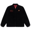 画像1: BlackEyePatch/CHINATOWN STORE VELOUR WORK JACKET（BLACK） (1)