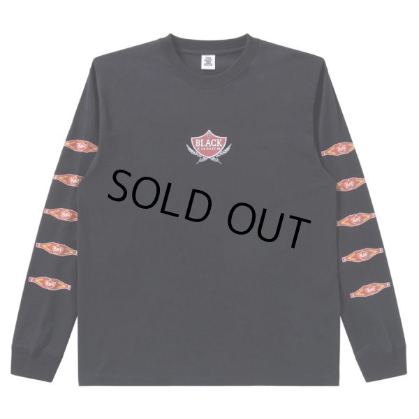 画像2: BlackEyePatch/SWEET CIGAR LABEL L/S TEE（BLACK） (2)
