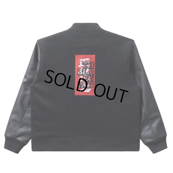画像1: BlackEyePatch/KANJI LOGO HWC LABEL VARSITY JACKET（BLACK） (1)