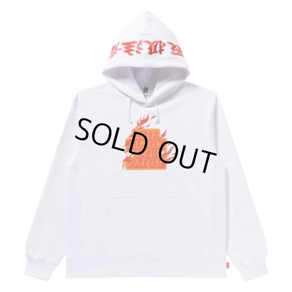 画像1: BlackEyePatch/BURNING OG LABEL HWC HOODIE（WHITE） (1)