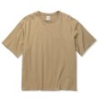 画像1: 【30%OFF】CALEE/EMBROIDERY DROP SHOULDER S/S TEE（BEIGE）［ドロップショルダー刺繍T-24春夏］ (1)