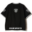 画像2: CALEE/× NFL RAIDERS S/S NYLON GAME SH（BLACK）［ナイロンゲームシャツ-23春夏］ (2)