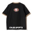 画像2: CALEE/× NFL 49ERS S/S NYLON GAME SH（BLACK）［ナイロンゲームシャツ-23春夏］ (2)