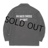 画像: 【30%OFF】CALEE/EMBROIDERY OPEN COLLAR L/S SH（BLACK）［オープンカラーシャツ-24春夏］