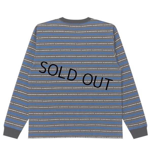 画像2: BlackEyePatch/TACTIC SANS STRIPED L/S TEE（BLUE） (2)