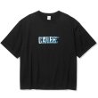 画像1: CALEE/DROP SHOULDER CALEE BLUR LOGO TEE（BLACK）［ドロップショルダープリントT-24春夏］ (1)