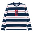 画像1: BlackEyePatch/HWC BORDERED L/S TEE（MULTI） (1)
