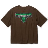 画像: 【30%OFF】CALEE/DROP SHOULDER S.V.D.S.H LOGO TEE ＜NATURALLY PAINT DESIGN＞（BROWN）［ドロップショルダープリントT-24春夏］