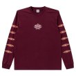 画像2: BlackEyePatch/SWEET CIGAR LABEL L/S TEE（BURGUNDY） (2)