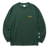 画像: CALEE/VINTAGE TYPE R/C DROP SHOULDER L/S TEE（GREEN）［ドロップショルダー長袖T-24春夏］