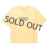 画像: 【30%OFF】CALEE/DROP SHOULDER CALEE BLUR LOGO TEE（YELLOW）［ドロップショルダープリントT-24春夏］