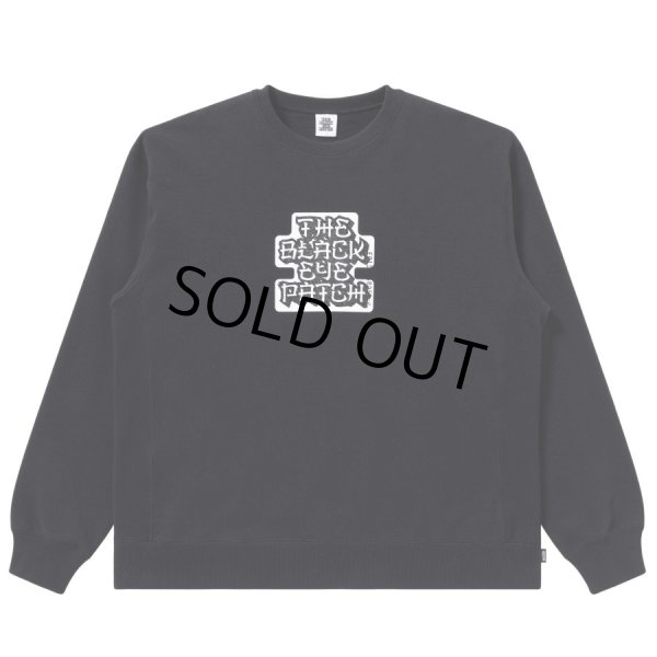 画像1: BlackEyePatch/KANJI LABEL TYPEFACE CREW SWEAT（BLACK） (1)