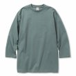 画像1: 【40%OFF】CALEE/MULTI WAY STRETCH PONTE DROP SHOULDER 3/4 CS（BLUE GRAY）［ドロップショルダー7分袖T-23秋冬］ (1)