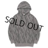 画像: CALEE/FEATER PATTERN PULLOVER HD（CHARCOAL） 【40%OFF】［フェザー柄プルオーバーパーカー-23秋冬］