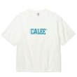 画像1: 【30%OFF】CALEE/DROP SHOULDER CALEE BLUR LOGO TEE（WHITE）［ドロップショルダープリントT-24春夏］ (1)