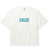 画像: 【30%OFF】CALEE/DROP SHOULDER CALEE BLUR LOGO TEE（WHITE）［ドロップショルダープリントT-24春夏］