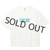 画像: 【30%OFF】CALEE/DROP SHOULDER CALEE BLUR LOGO TEE（WHITE）［ドロップショルダープリントT-24春夏］