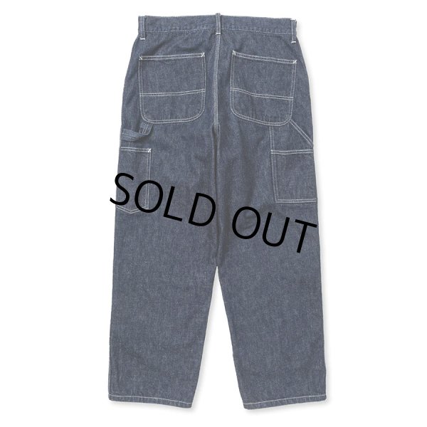画像2: CALEE/VINTAGE REPRODUCT DENIM PAINTER PANTS＜OW＞（INDIGO BLUE）［デニムペインターパンツ-23秋冬］ (2)